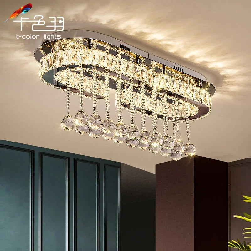 Afralia™ Luxury Crystal Dining Pendant Light - Modern, Creative, Personalized Lighting