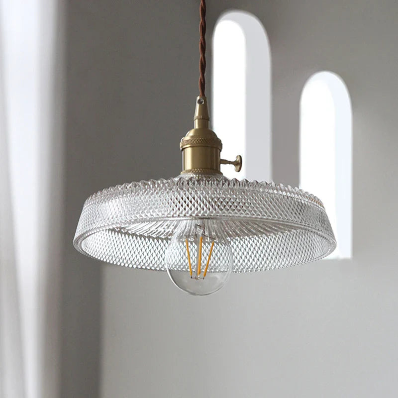 Afralia™ Clear Glass LED Pendant Light - Modern Nordic Design - Adjustable Hanging Lamp