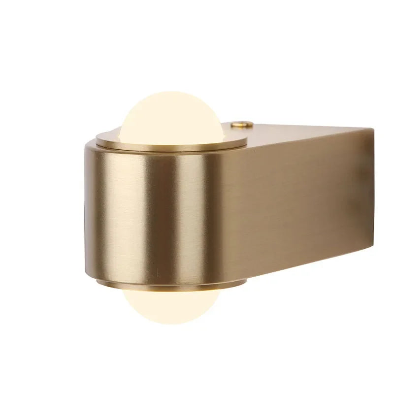 Afralia™ Modern Copper Base Wall Lamp Lights for Indoor Outdoor Home Hotel Bedroom Corridor