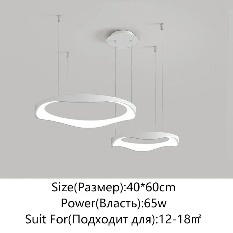 Afralia™ Minimalist LED Pendant Lamp for Living Room, Bedroom, and Restaurant