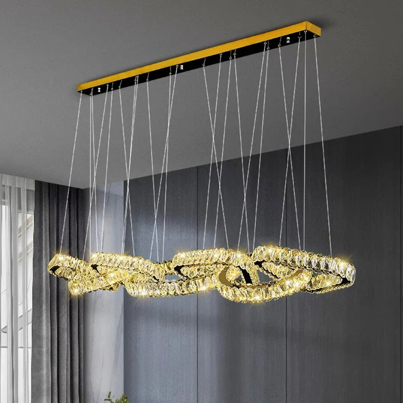 Afralia™ Modern Dine Room Pendant Lights LED Chandelier Ceiling Lamp