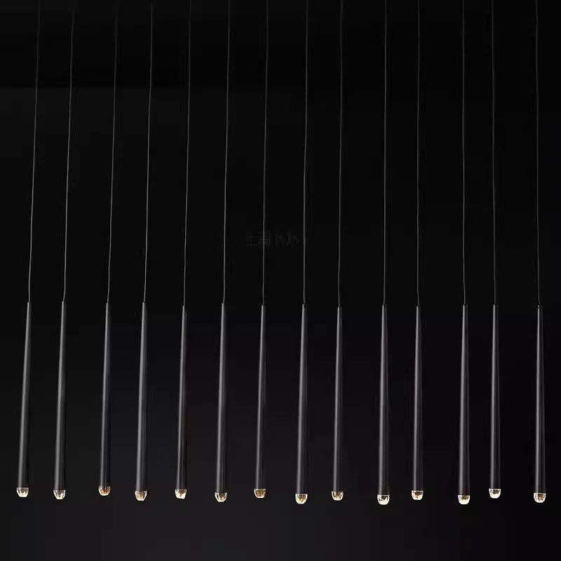 Afralia™ Modern Black Crystal Pendant Lights Dining Room Decor Fixture Luxe Design