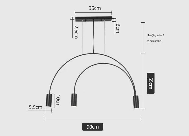 Afralia™ Modern LED Pendant Chandelier for Indoor Living Room Kitchen Dining Tables