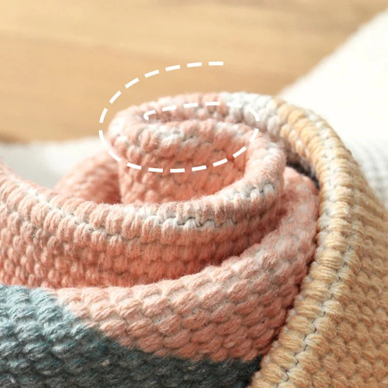 Afralia™ Soft Weave Tassels Bedside Rug, Anti-Slip Living Room Carpet