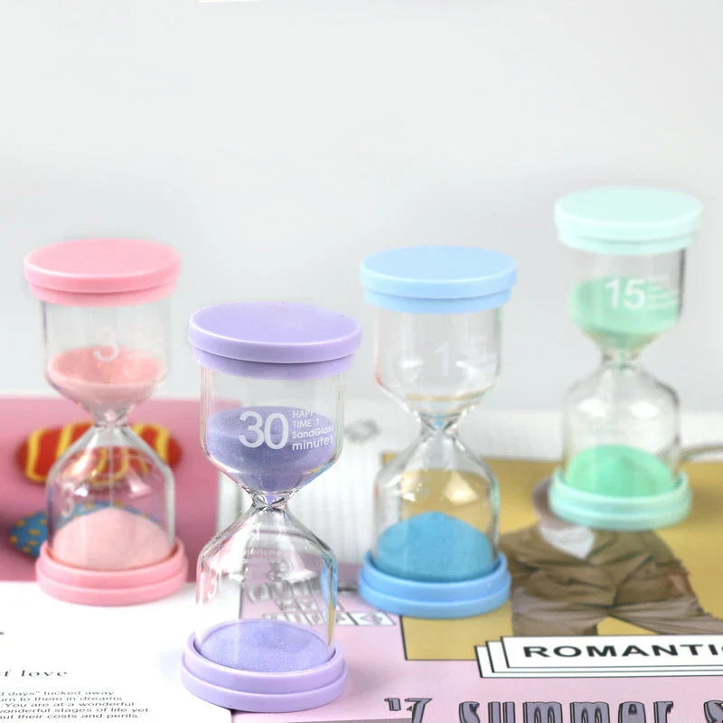 Afralia™ Hourglass Sand Timer Desktop Ornament for Kids and Home Decor