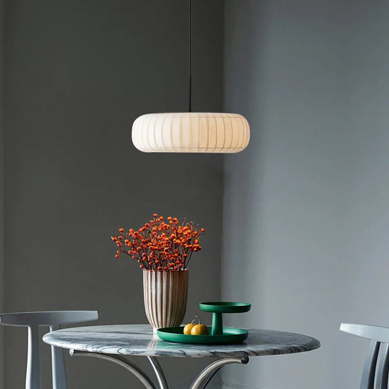 Afralia™ Silk Cocoon Chandelier Pendant Light for Bedroom & Living Room