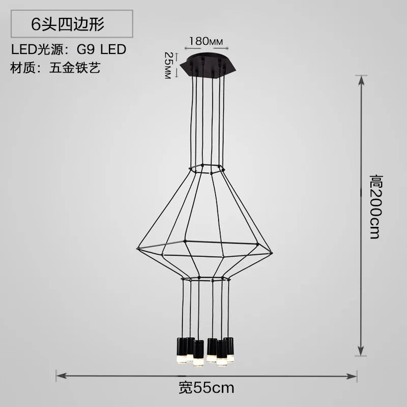 Afralia™ Designer Nordic Ceiling Chandelier for Home Decor and Living Room Lighting