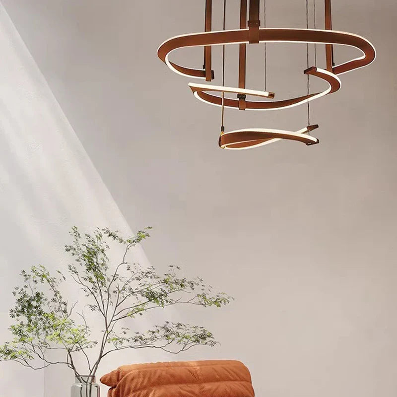 Afralia™ Modern LED Pendant Light Chandelier for Living and Dining Room Decor