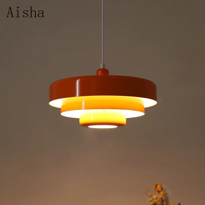 Afralia™ Multicolor Retro Chandelier Pendant Lamp for Restaurant Cafe & Bar