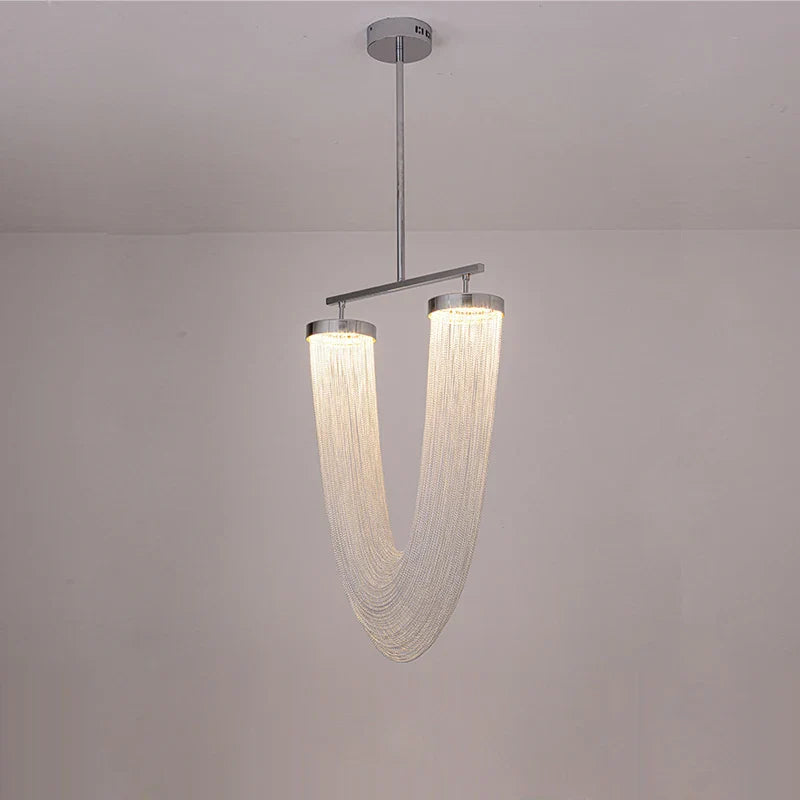 Afralia™ LED Aluminum Ceiling Chandelier Lighting Hanging Lamps for Foyer
