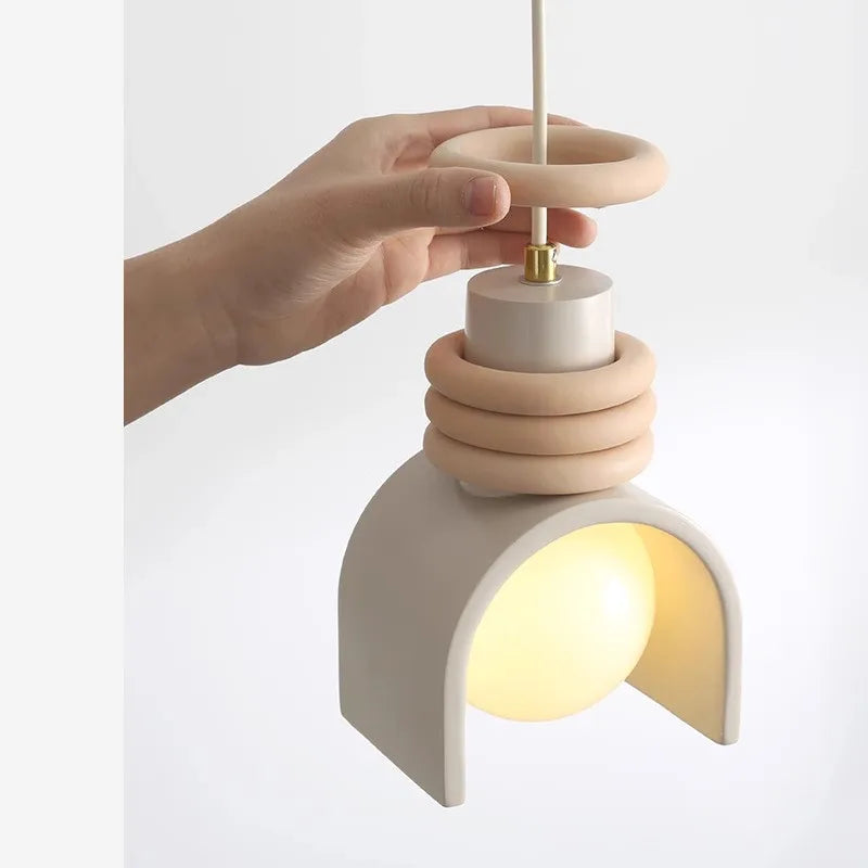 Afralia™ Resin LED Pendant Lamp for Indoor Spaces - Adjustable Cord, E27 Bulb