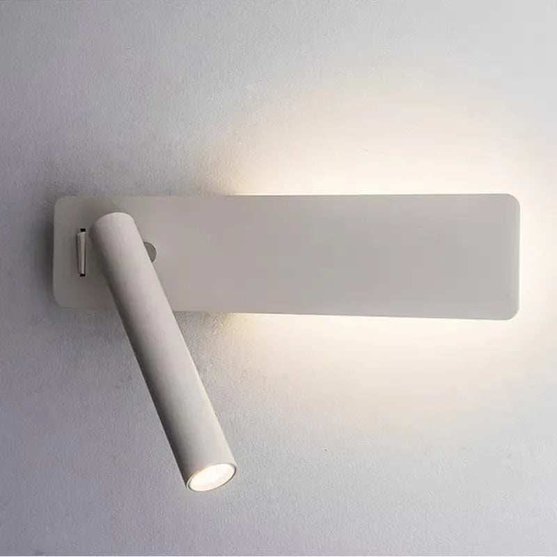 Afralia™ LED Wall Lamp Spotlight Switch Modern Bedroom Reading Light