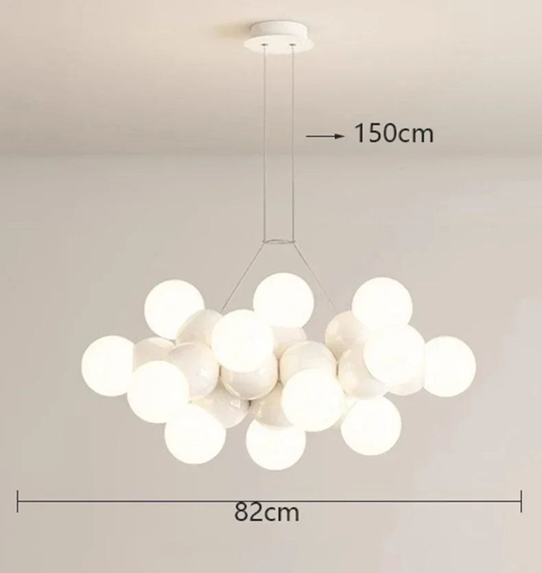 Afralia™ Elegant Chandelier Ceiling Pendant Light Fixture for Dining Room, Salon & Indoor Lighting
