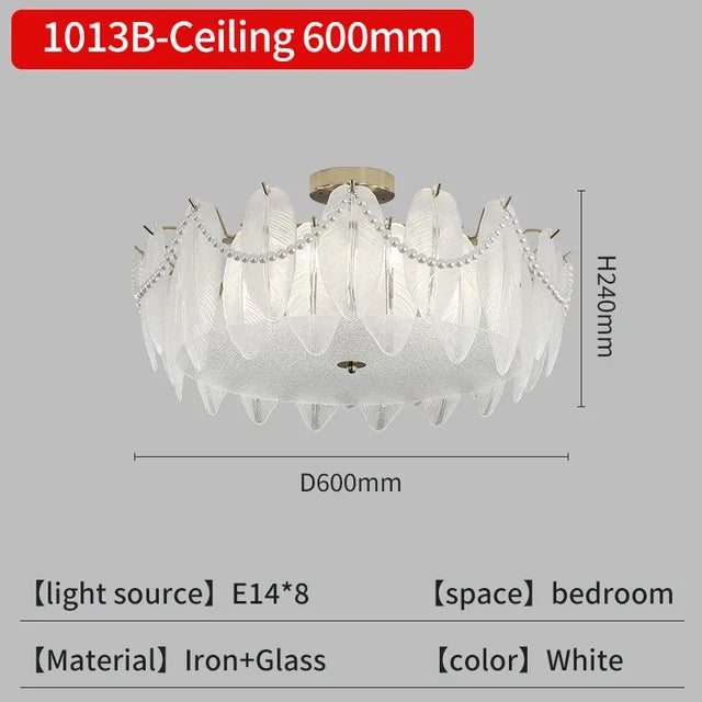 Afralia™ Crystal Feather Chandelier: Luxury Pendant for Home Decor & Designer Ceiling Fixture