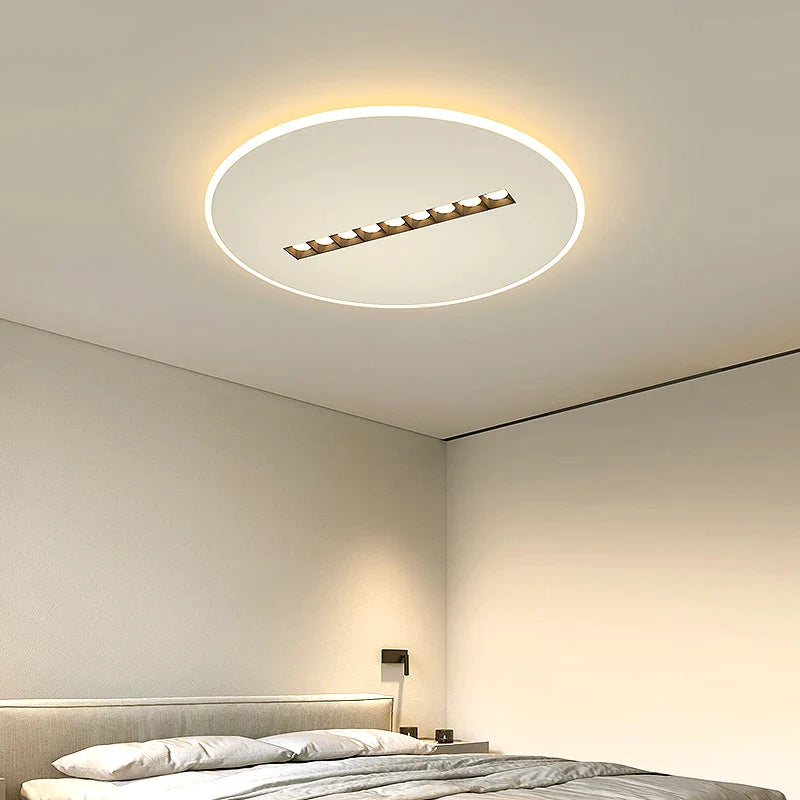 Afralia™ Modern Round Ceiling Lamps for Living Room Study Bedroom Lighting