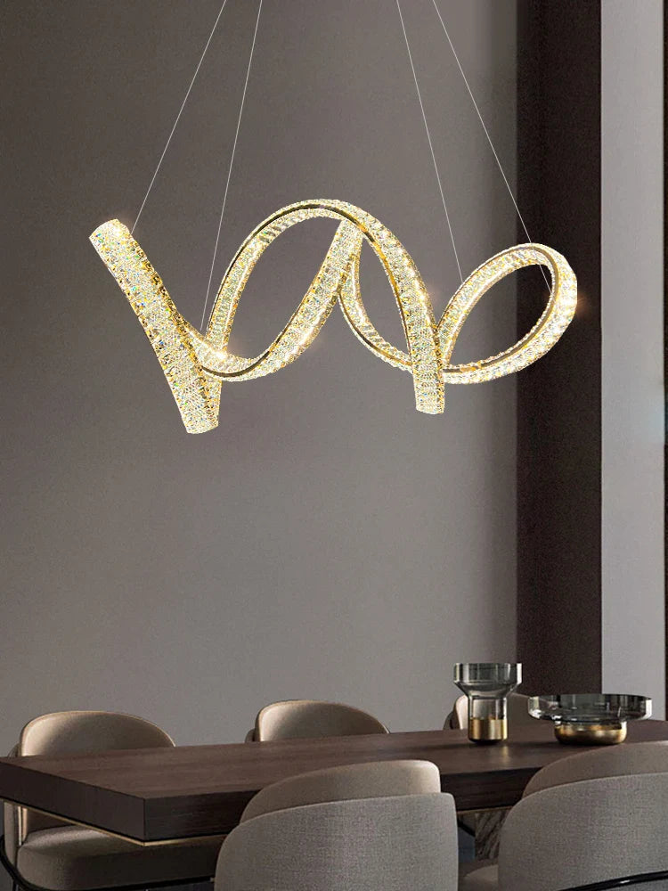 Afralia™ Elegant Crystal Chandelier for Luxury Home Decoration