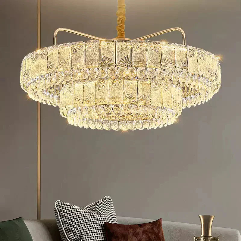 Afralia™ Luxury Crystal Pendant Light for High-End Atmosphere