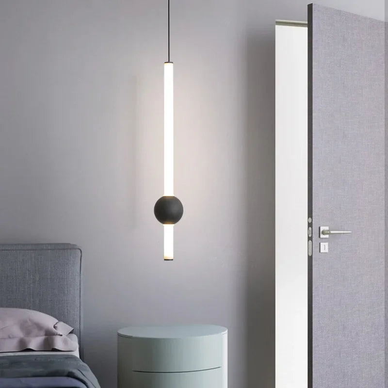 Afralia™ Nordic Simple LED Pendant Lamp | Living Room Bedroom Kitchen Restaurant Decor