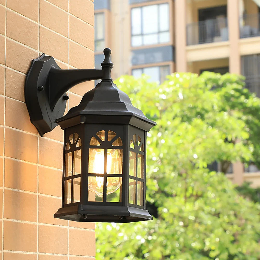 Afralia™ Vintage Outdoor LED Wall Sconce E27 Lamp