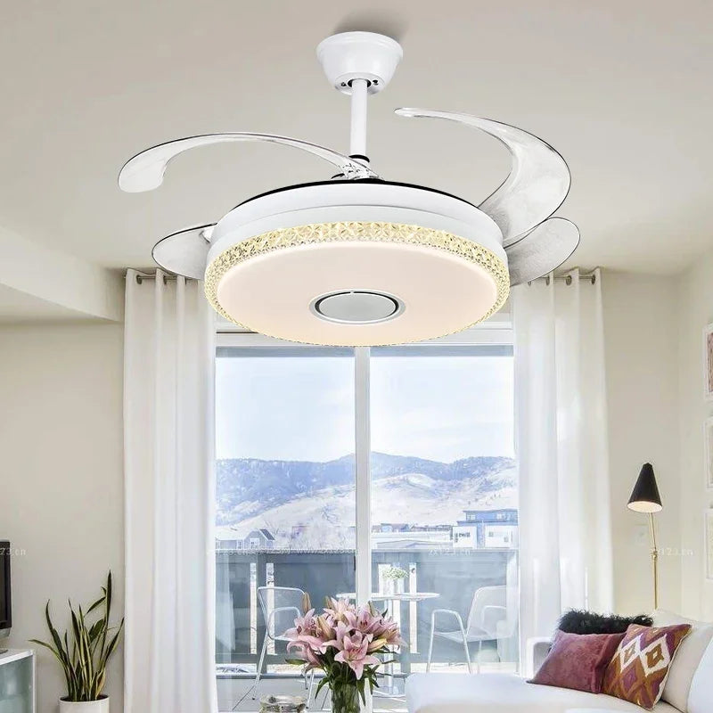 Afralia™ 42" Luxury Ceiling Fan Light with Remote Control for Bedroom and Dining Room