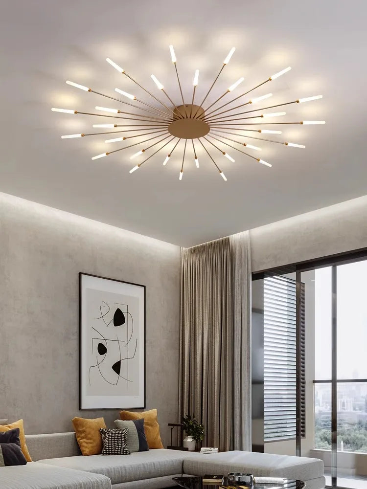 Afralia™ Modern LED Ceiling Chandelier for Home Lighting and Bedroom Luster