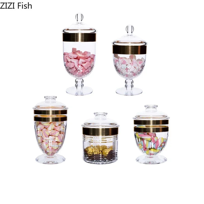 Afralia™ Acrylic Candy & Spice Jar Set for Kitchen Food Storage