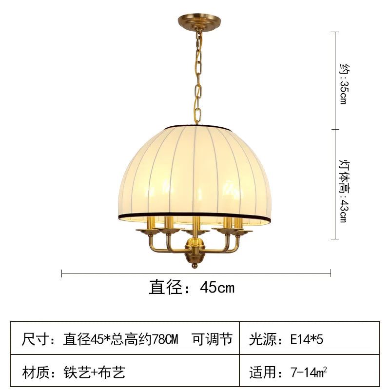 Afralia™ Cream Neoclassical Pendant Light LED E27 Vintage Nordic Hanging Lamp