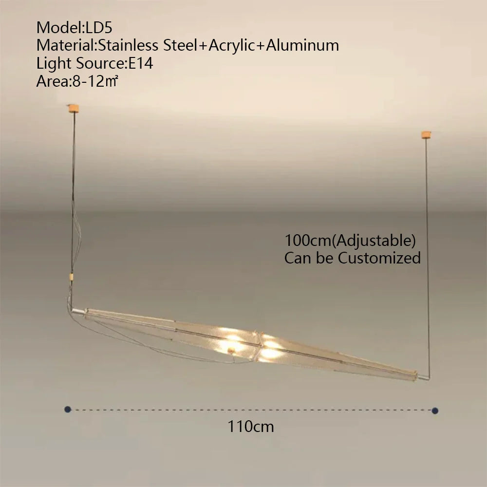 Afralia™ Glass Long Pendant Lights for Kitchen Island & Dining Room