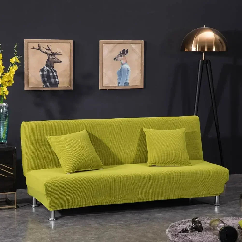 Afralia™ Stretch Armless Futon Sofa Cover Slipcover
