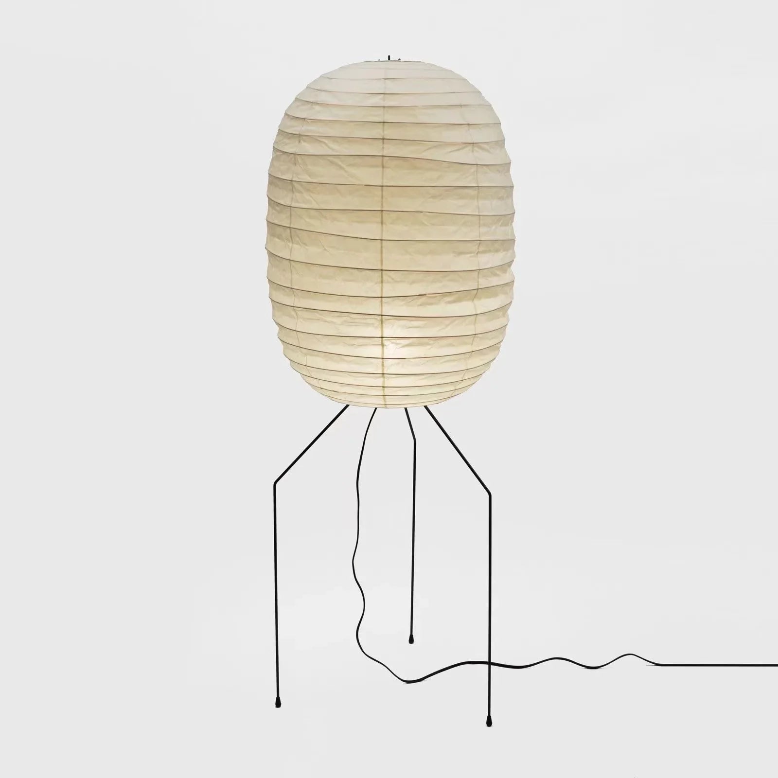 Afralia™ Noguchi Akari Wabi-sabi Floor Lamp LED E27 Rice Paper Stand Art Decor Home Living