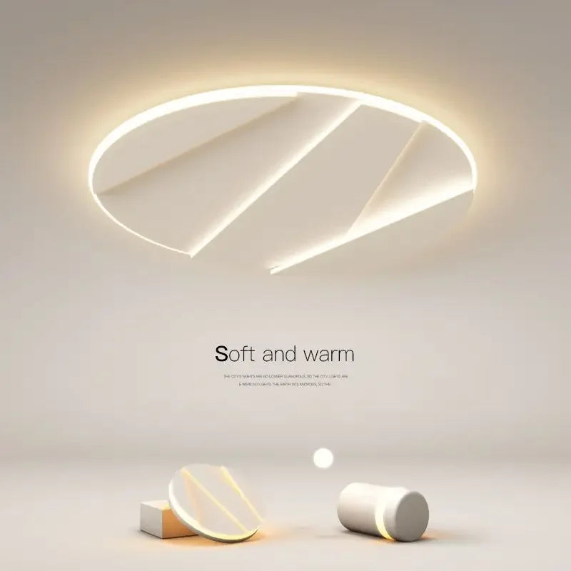 Afralia™ Modern Round LED Ceiling Lamp for Bedroom Living Room Dining Study