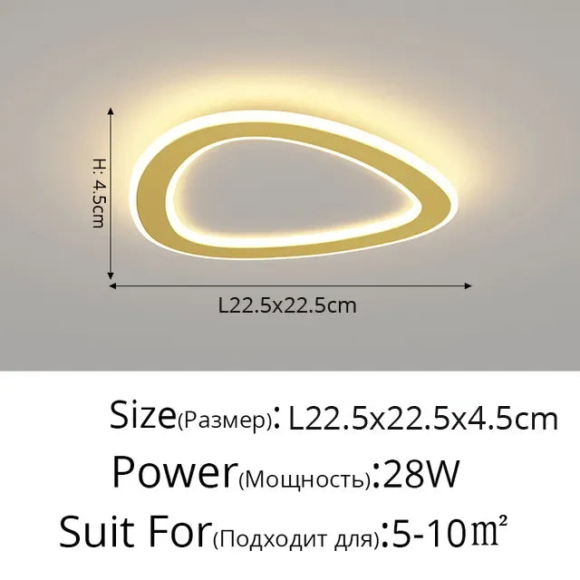 Afralia™ Luxury Nordic Ceiling Lights: Modern Minimalist, Creative Bedroom & Entryway Lighting