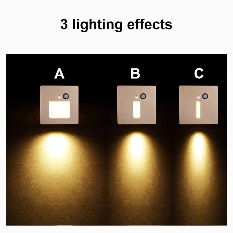 Afralia™ Motion Sensor Embedded Wall Lamps for Stairs and Nursery