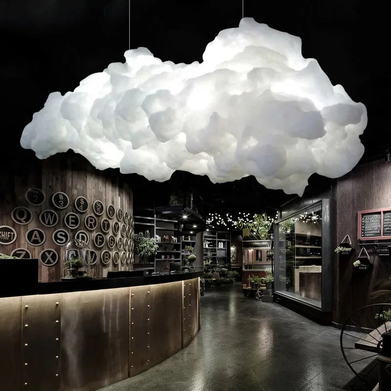 Afralia™ Nordic Cloud Pendant Lights LED Chandelier for Living Dining Bedroom Club Room