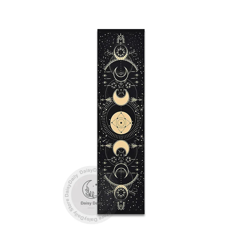 Bohemian Moon Phase Wall Hanging Tapestry by Afralia™ - Chic Home Decor