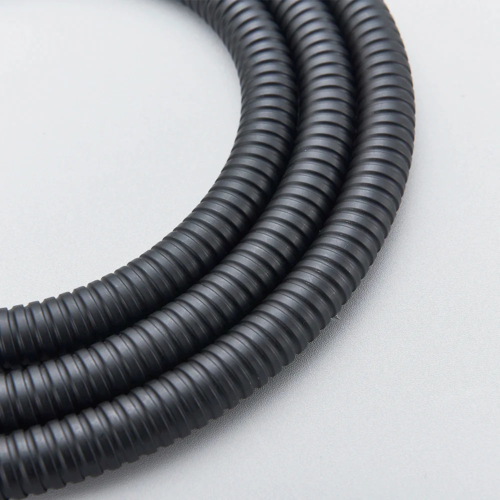 Afralia™ Matte Black Stainless Steel Shower Hose - 245 CM Flexible Replacement Pipe