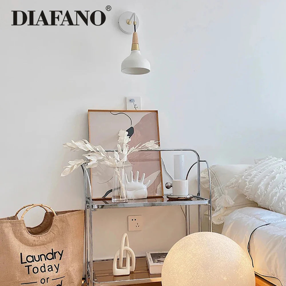 Afralia™ Blue Vintage Wall Lamp with Switch Plug for Bedroom Aisle Mirror Lighting