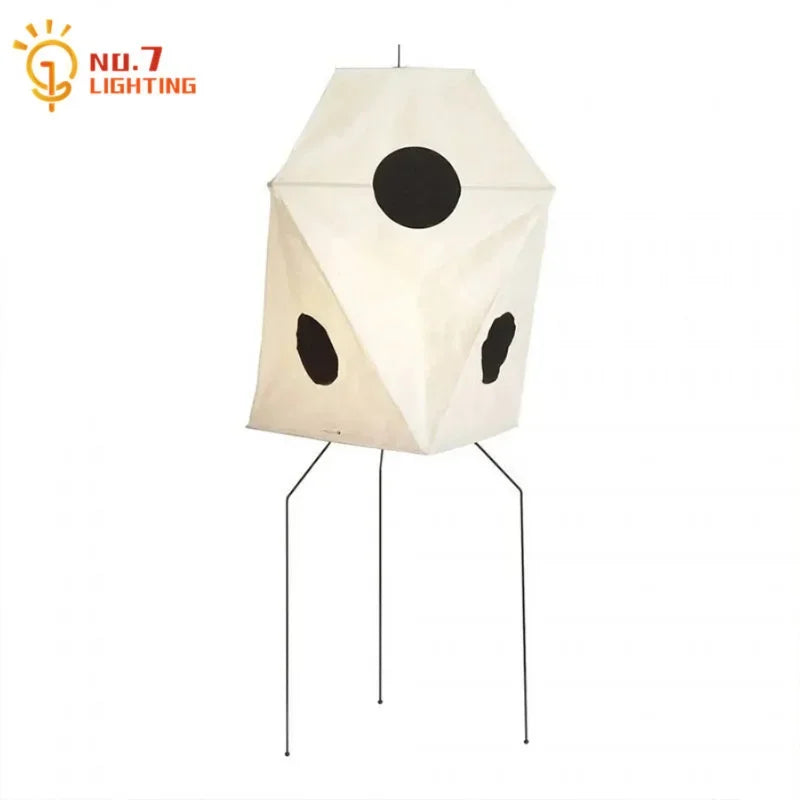 Afralia™ Rice Paper LED Floor Lamp, Japanese Vintage Style for Bedroom and Living Room