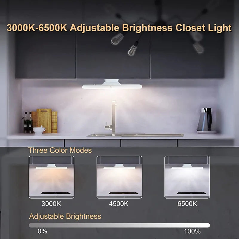 Afralia™ 30cm LED Night Light Magnet USB Dimmable Table Lamp