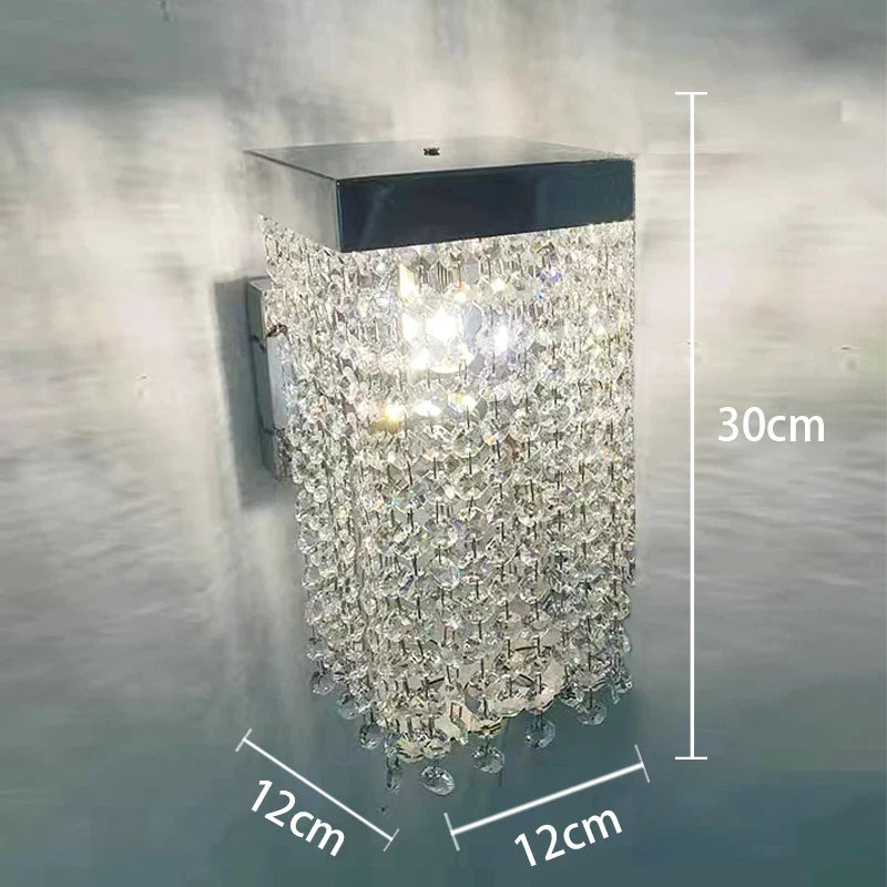Afralia™ Crystal Tassel Chandelier: Modern Luxury Silver Hanging Lamp for Dining Room