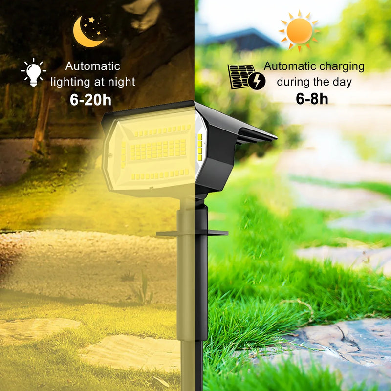 Afralia™ Solar Landscape Lights- 3 Modes Waterproof Outdoor Solar Spotlight