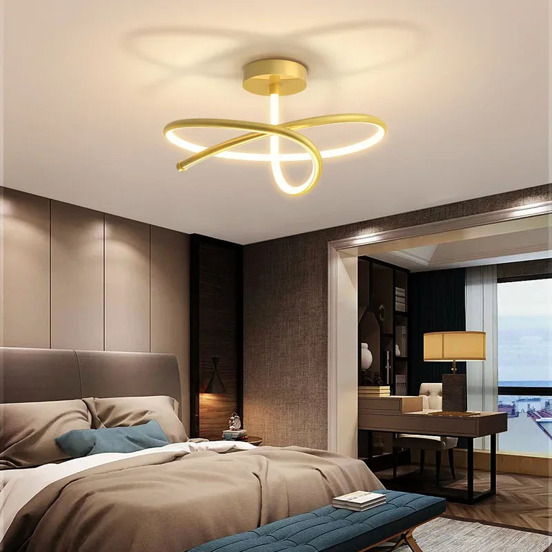 Afralia™ Modern LED Ceiling Light for Bedroom Living Dining Room