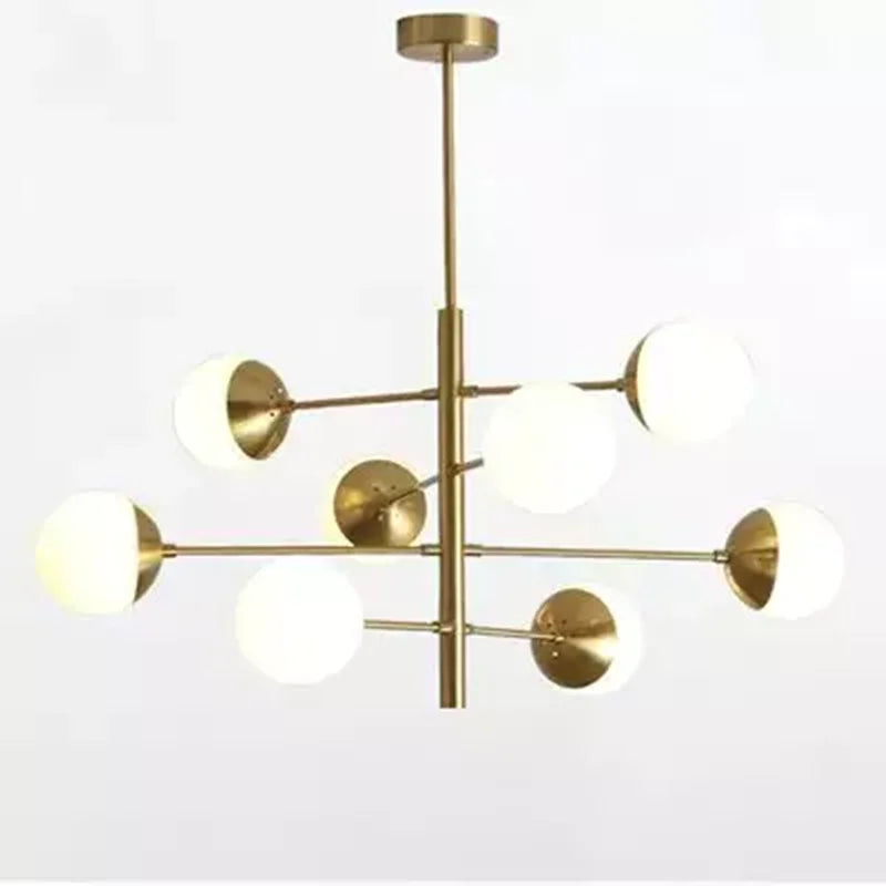 Afralia™ Glass Bubble Chandelier for Kitchen Bar Dining Bedroom Lighting