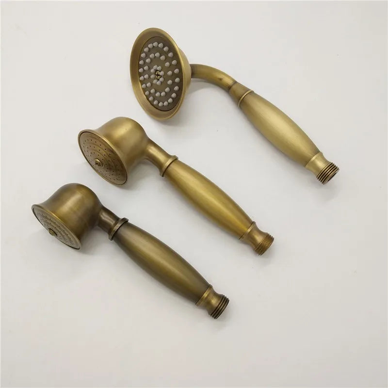 Afralia™ Antique Handheld Shower Head with Holder, Plumbing Hose, and Toilet Bidet Sprayer