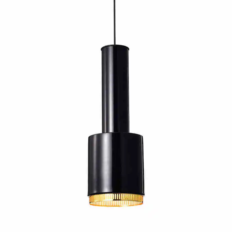 Afralia™ Metal LED Pendant Light for Bedroom Living Room, Black/White/Gold Hanging Lamp