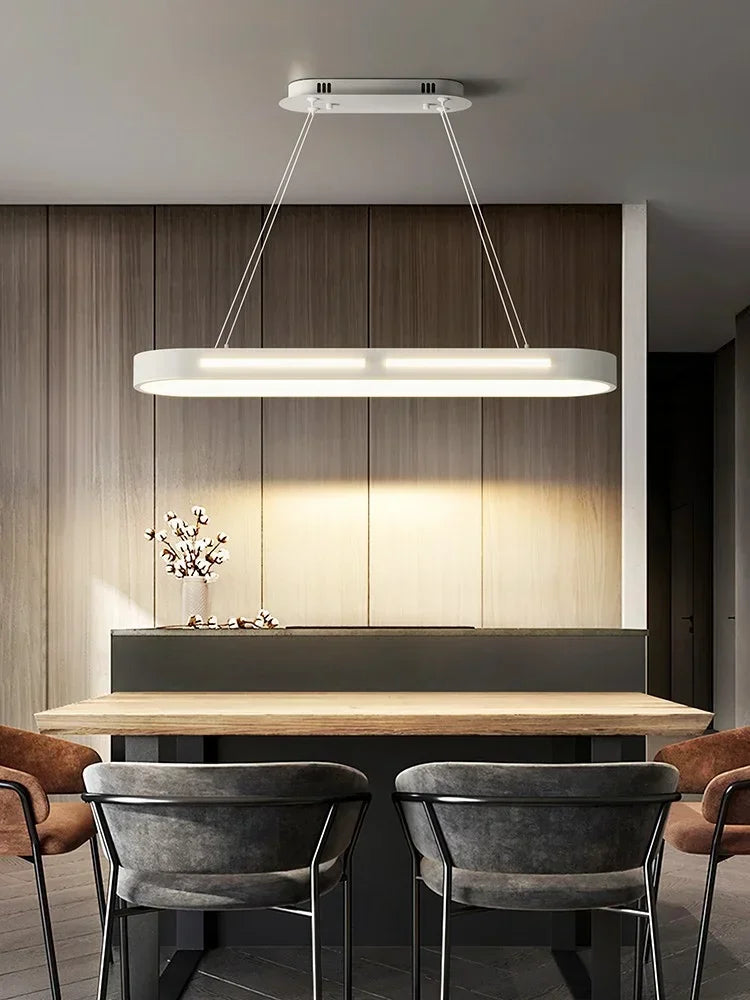 Afralia™ LED Office Chandelier: Modern Minimalist, Creative & Luxe Dining Room Lighting