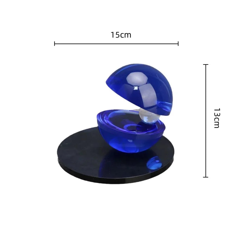 Afralia™ Crystal Glass Abstract Home Decor Semi-circle Ornaments