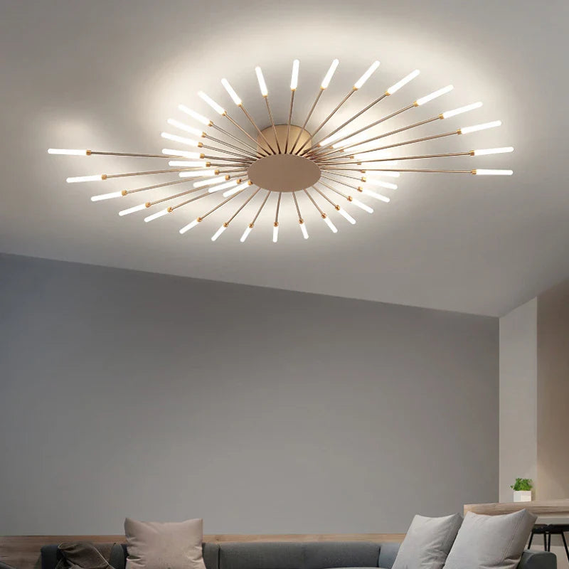 Afralia™ Modern LED Chandelier for Bedrooms & Living Rooms - Stylish Ceiling Lighting Fixtures
