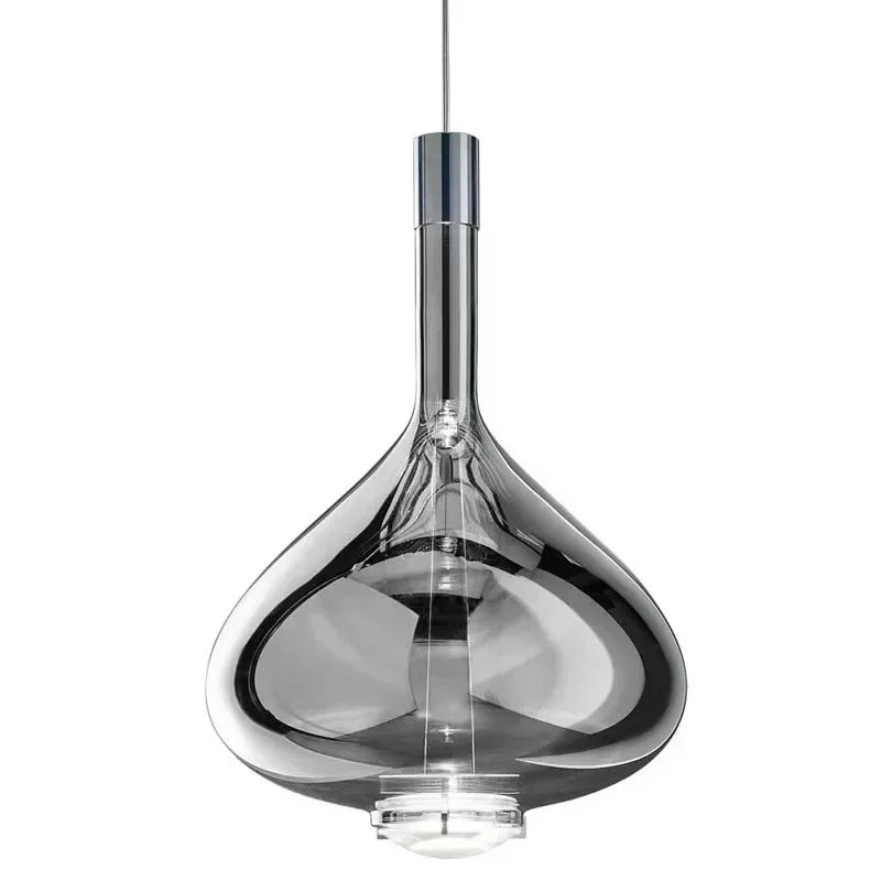 Afralia™ LED Glass Pendant Lamp: Hotel Kitchen Restaurant Bar Chandeliers Lighting