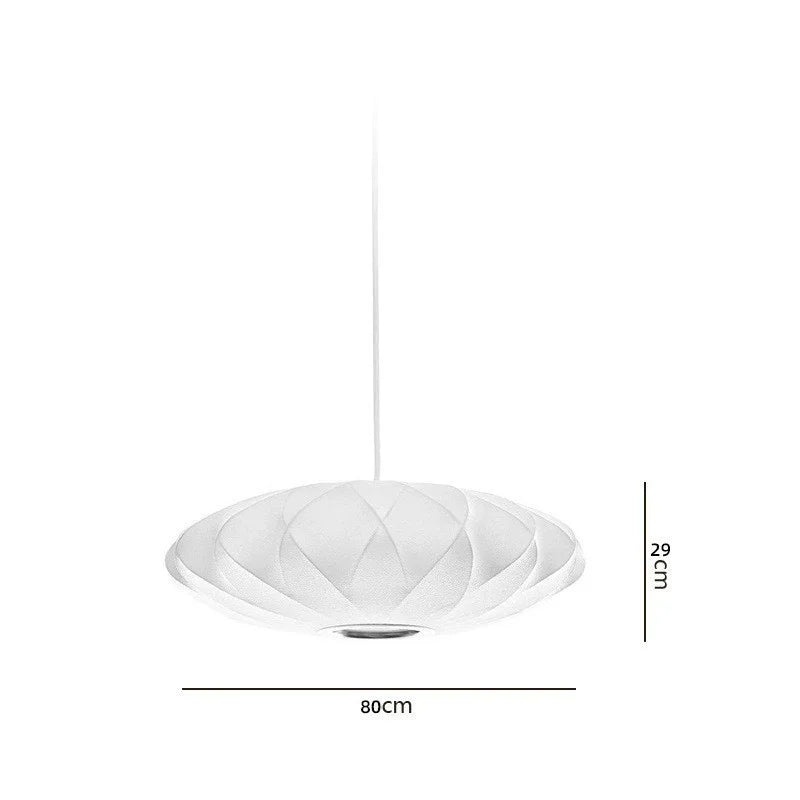 Afralia™ Bubble Silk Pendant Chandelier for Dining Living Room Kitchen Island & Bedroom